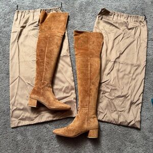 Gianvito Rossi Suede Over-the-Knee Boots